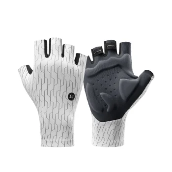Šosejas velosipēda cimdi Rockbros 1622003905, izmērs XL, balti un melni