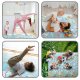 Nukido NK-340 Double-sided Foldable XPE Foam Play Mat Pad Rug for Kids, Ocean-Land, 200x180cm