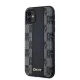 Dkny iPhone 11 / XR Case Leather Checkered Mono Pattern MagSafe, Black