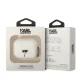 Чехол Karl Lagerfeld для AirPods Pro Silicone Karl Head 3D, белый