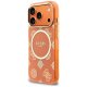 Guess IML Peony Dot MagSafe MagCase iPhone 17 Pro – oranžs | Phone Case Cover