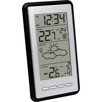 Метеостанция Technoline WS9130, черно-серебристая