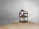 3-Tier Corner Shelf Unit Industrial Bookcase Stand ModernHome