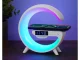 RGB LED Desktop Lamp with Wireless Charger, Bluetooth Speaker & Alarm Clock