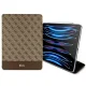 Guess iPad Pro 12.9\" чехол-книжка 4G Stripe Allover, коричневый