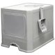 Covered Cat Litter Box with Pull-Out Drawer and Scoop, Grey
