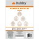 Деревянные елочные игрушки Ruhhy, 36 шт., 5.5 см