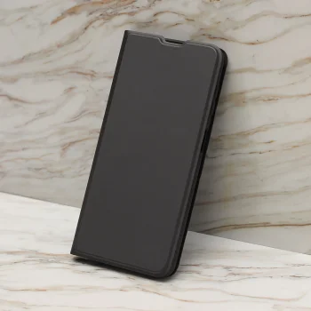 Samsung Galaxy A56 ( SM-A566B / DS ) Smart Soft Book Case Cover, Black | Telefona Vāciņš Maciņš Apvalks Grāmatiņa