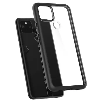 Google Pixel 4a 5G Spigen Ultra Hybrid Case Cover, Matte Black | Telefona Vāciņš Maciņš Maks Apvalks Bampers