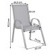 Sofotel So-981 Garden Furniture Set, Round Table and 2 Chairs