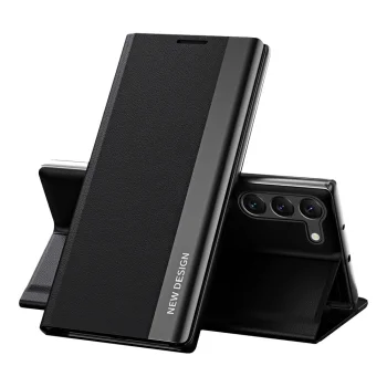Чехол-книжка для Samsung Galaxy S23+ Sleep Case Pro с подставкой, черный