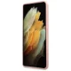 Чехол Guess для Galaxy S21 Ultra Silicone Vintage Script, розовый