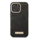 Чехол Guess Peony Logo Plate MagSafe для iPhone 13 / 13 Pro, черный