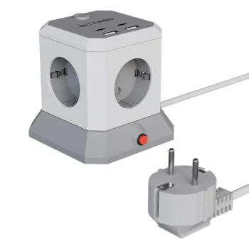 BlitzWolf BW-EC1 pagarinātājs 4x AC, 2x USB-A, 2x USB-C 1.8m