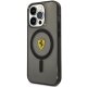 Ferrari iPhone 14 Pro vāciņš Translucent MagSafe, melns