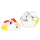 Educational Shape and Color Matching Puzzle Eggs 12 pcs Hen