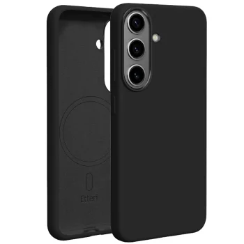 Чехол Etteri Silicone Mag для Samsung Galaxy S26, черный
