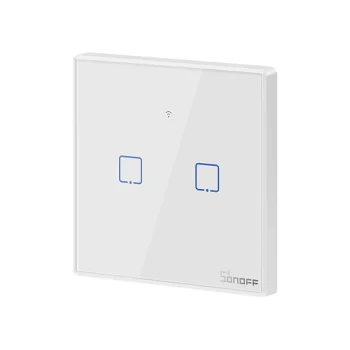 Sonoff T2EU2C Умный Сенсорный Выключатель 2 Канала Wi-Fi & RF