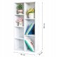 ModernHome WYJ-071 White Bookcase Shelving Unit