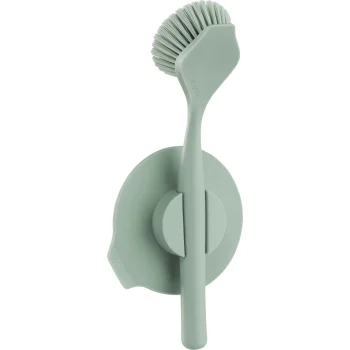 Brabantia Sink Brush with Suction Cup Holder, Jade Green