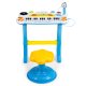 Multistore HC490441 Kids Keyboard Piano with Microphone & Stool, Blue