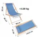 Koka salokamais atpūtas krēsls Ibiza | Wooden Folding Lounger
