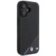 BMW M Perforated Tricolor Line MagSafe Case for iPhone 16 - black