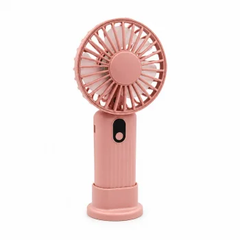 Mini USB Fan, Handheld and Desktop, Pink