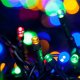 Ziemassvētku Virtene 100 LED Lampiņas 230V / 31V 13m, Krāsainas | RGB Christmas Lights