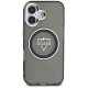 Guess IML Metal Mountain Logo MagSafe Case for iPhone 16 Black