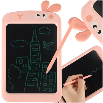 LCD Grafiskā Planšete Zīmēšanai Rakstīšanai 8.5", rozā zaķis | Graphic LCD Tablet