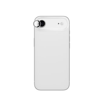 AmazingThing iPhone 17 Air Camera Lens Glass with Silver Aluminum Frame