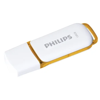 USB флеш-накопитель Philips Snow Edition 128 ГБ USB 2.0, белый и оранжевый