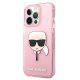 Karl Lagerfeld iPhone 13 Pro Max Case Glitter Karl\'s Head, Pink