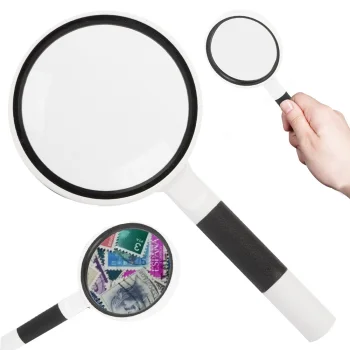 Klasiskā lupa lasīšanai 75 mm ar 4x palielinājumu