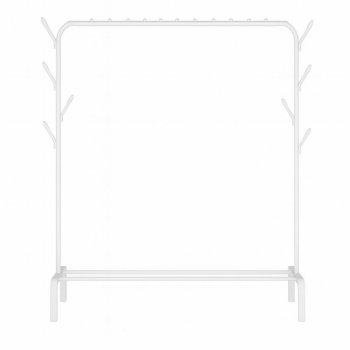 Drēbju statīvs apģērbu uzglabāšanai, balts