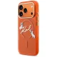 Karl Lagerfeld IML Choupettes Karl Script Logo MagSafe Phone Case Cover iPhone 17 Pro Max - Orange