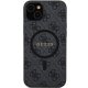 Apple iPhone 13 6.1\'\' Guess 4G Collection Leather Metal Logo MagSafe Case Cover, Black | Telefona Maciņš Vāks...