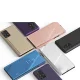Atverams vāciņš Clear View Case priekš Samsung Galaxy A73 ar statīva funkciju, melns