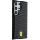Чехол Ferrari для Samsung Galaxy S24 Ultra Carbon Stitched Bottom, черный