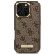 Guess iPhone 16 Pro Max Case 4G Logo Plate MagSafe, Brown