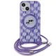 Karl Lagerfeld iPhone 15 / 14 / 13 Case IML Crossbody Monogram, Purple