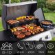 Berdsen Bd-896 Gas Grill with Cast Iron Grate and Lid, 4+1 Burners