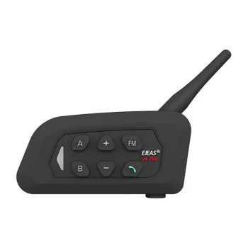 EJEAS V4 Plus motocikla interkoms 4 dalībniekiem