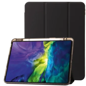 Apple iPad Pro 11'' (2024) (A2837 A2925) Trifold Stand PU Leather Cover Case, Black | Чехол Книжка для...