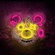 LED Neon Sign Punk Bear Art Light Forever Light FLA01, Pink & Yellow