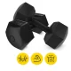 Битумные гантели 4Fizjo 2 x 5 кг, черные