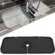 Silicone Sink Drainer Mat Black