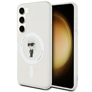 Karl Lagerfeld Samsung Galaxy S24 vāciņš IML Ikonik MagSafe, caurspīdīgs