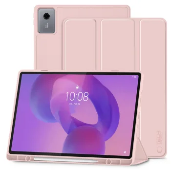 TechProtect SmartCase Pen planšetdatora vāciņš priekš Lenovo Idea Tab Plus 12.1 TB-361, rozā